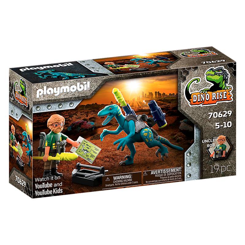 Playmobil Dinos 70629 Tio Rob Armamento Para La Batalla