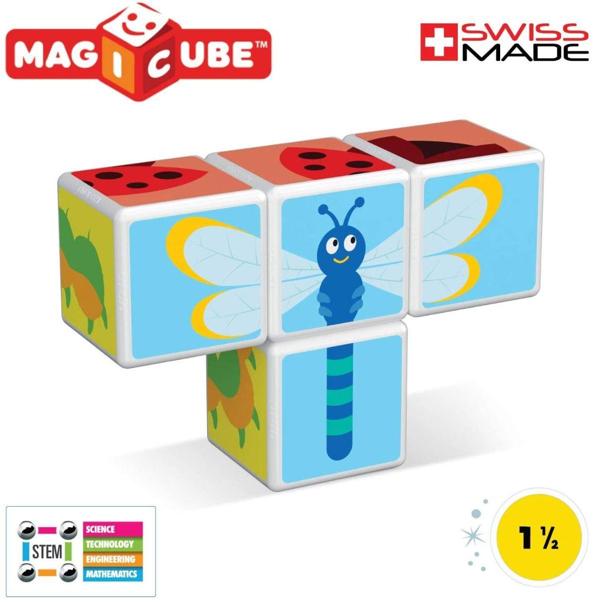 Geomag  Magicube #121 Cubos Magneticos Insectos  7 Pcs