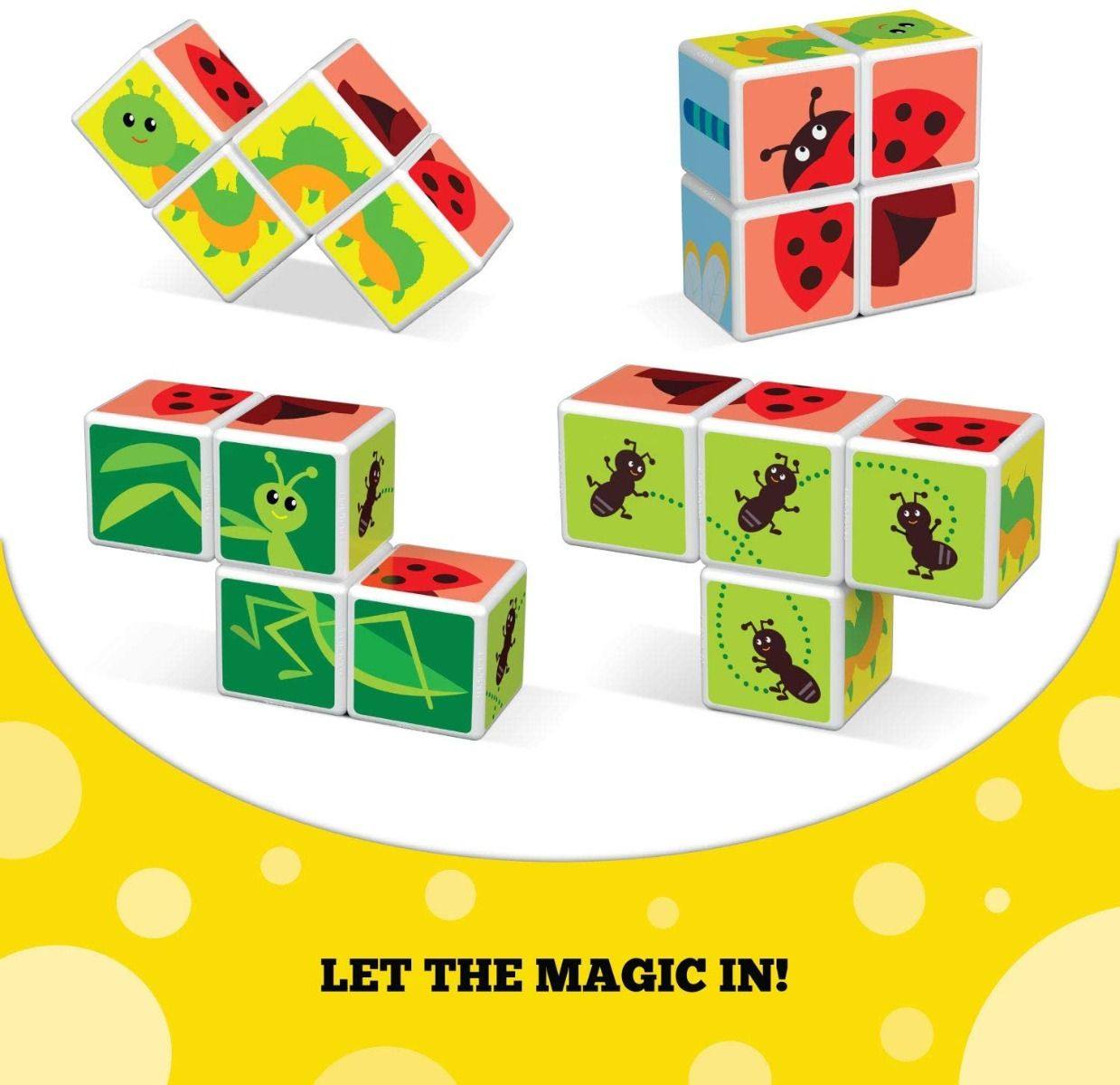 Geomag  Magicube #121 Cubos Magneticos Insectos  7 Pcs