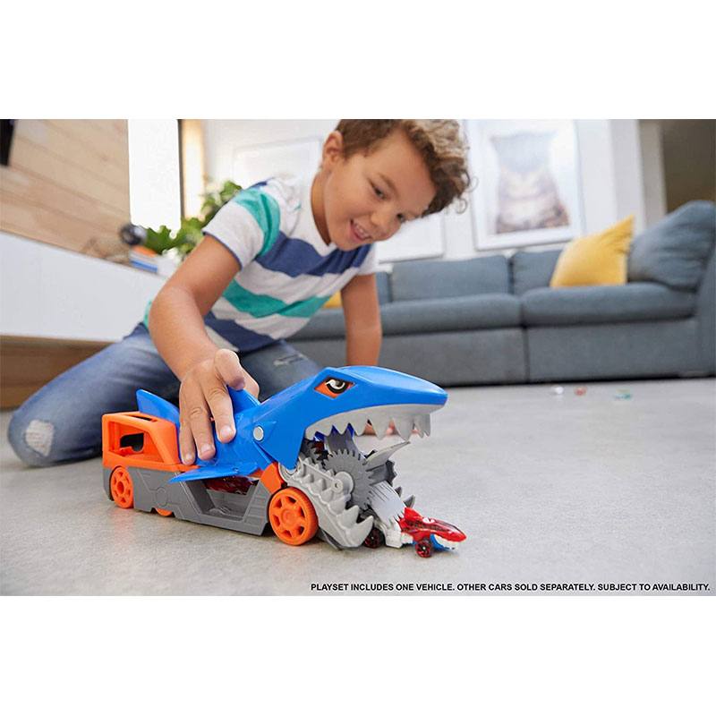 Mattel Hot Wheels Gvg36 Set Transportador Mordida De Tiburon