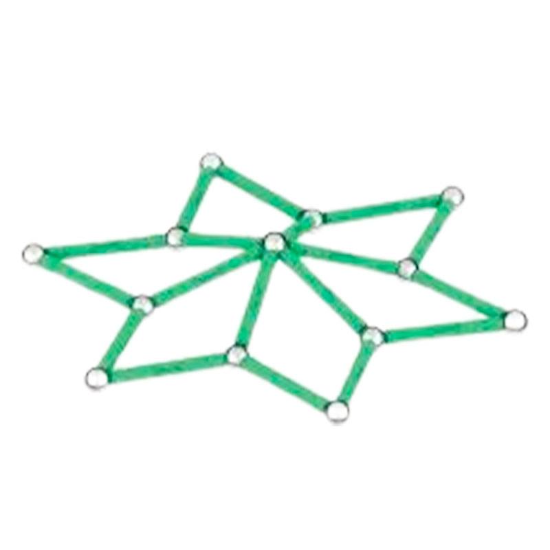 Geomag Classic #329 Set De Cubos Magneticos Glow 42 Pcs