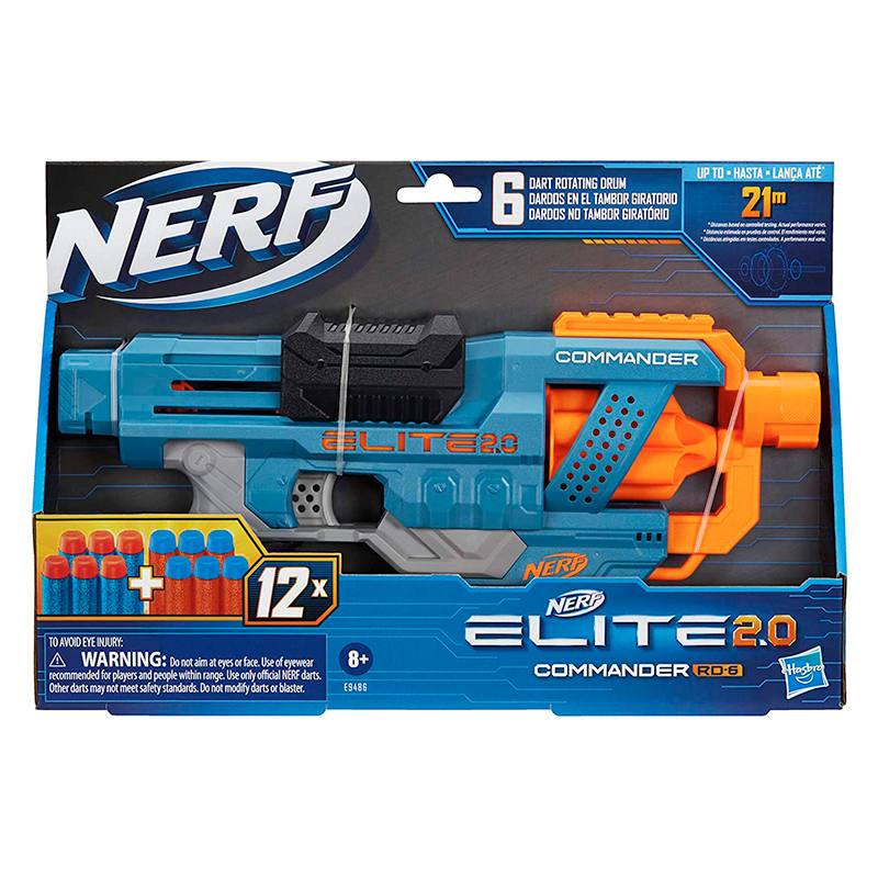Hasbro Nerf E9486Sa00 Lanzador De Dardos Elite 2.0 Commander Rc-6