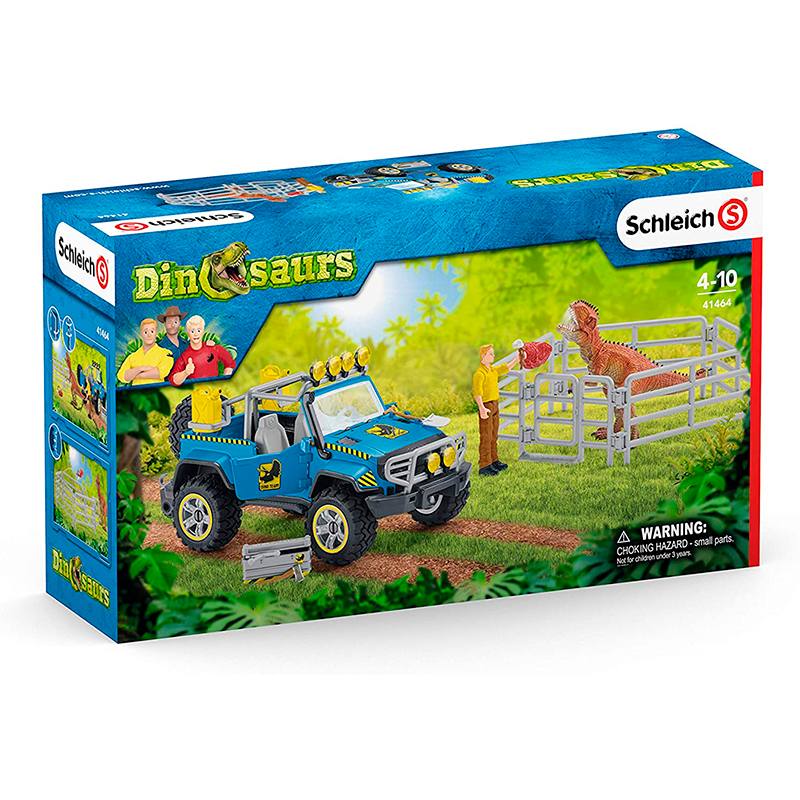 Schleich Dinosaurio 41464 Todoterreno Con Asentamiento De Dinosaurios
