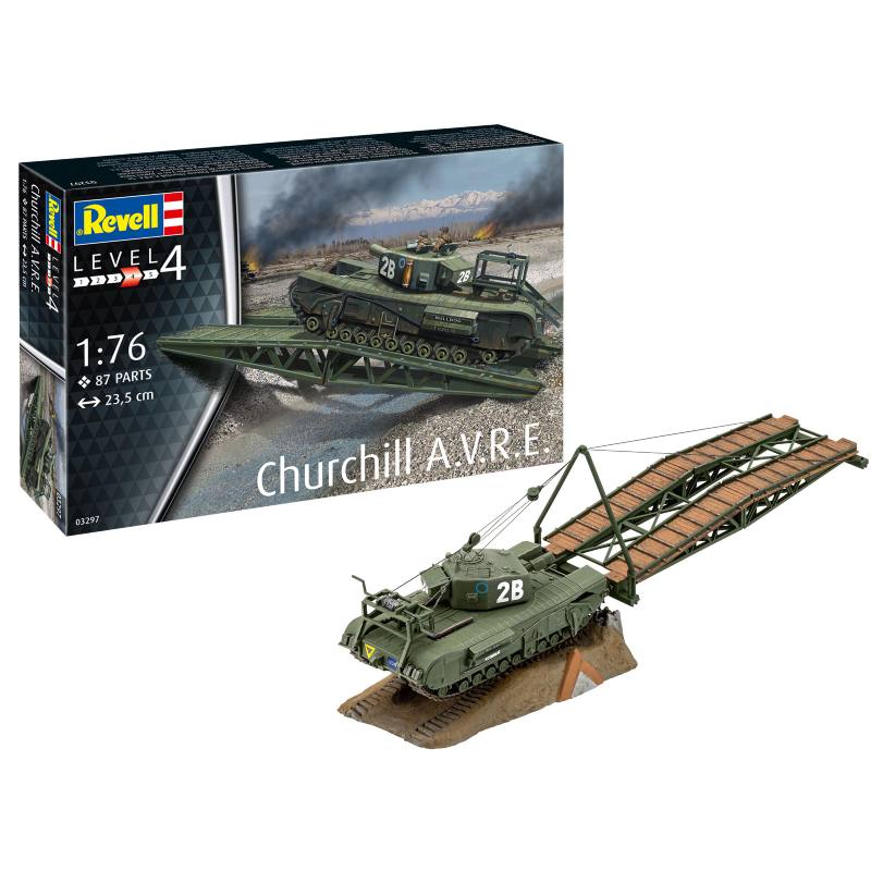 RevellModel Kit 03297 Tanque British Churchill Avre Escala 1/76