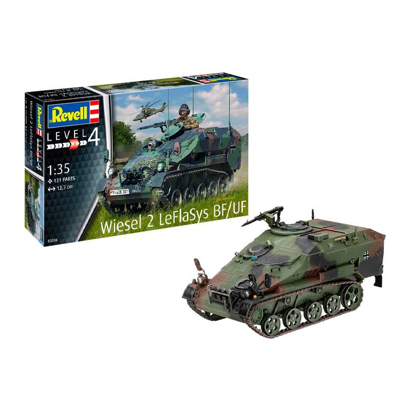REVELLModel 03336 Tanque Wiesel 2 LeFlaSys BF/UF Escala 1/35