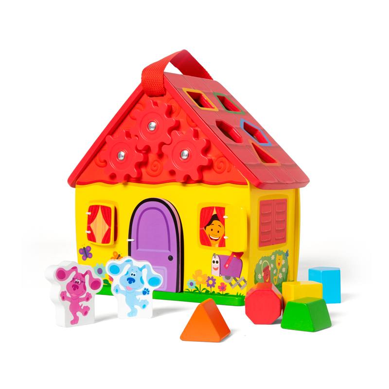 MELISSA & DOUG Pretender y Jugar 33017 Casa de Madera para Llevar Las pistas de Blue