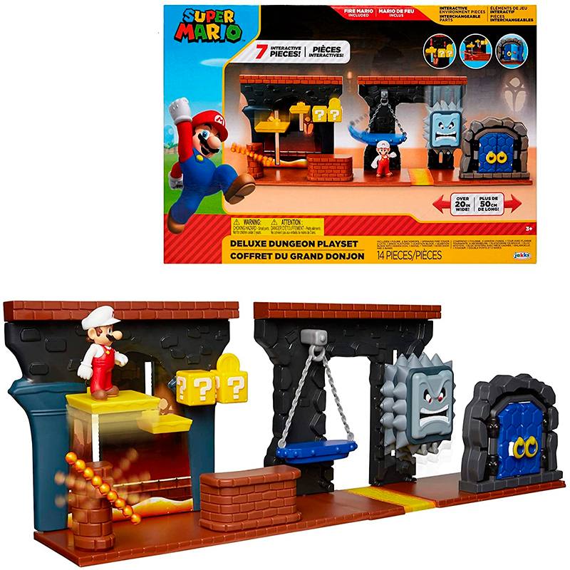 Jakks Pacific Nintendo 85993-4L-Pkr1  Set De Figuras Super Mario Dungeon