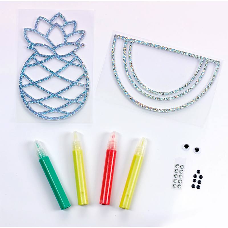 CREATIVITY FOR KIDS 6295000 Window Art Frutas Tropicales