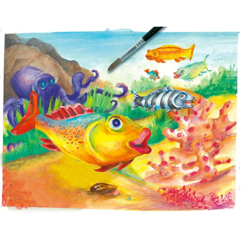 FABER CASTELL 9140315 Paquete de 15 Crayones de Acuarela