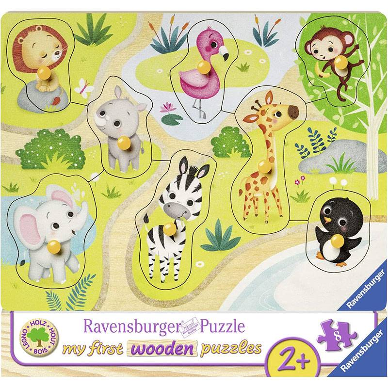 RAVENSBURGER Rompecabezas Para Nios 3687 El Zoologico 8 Piezas