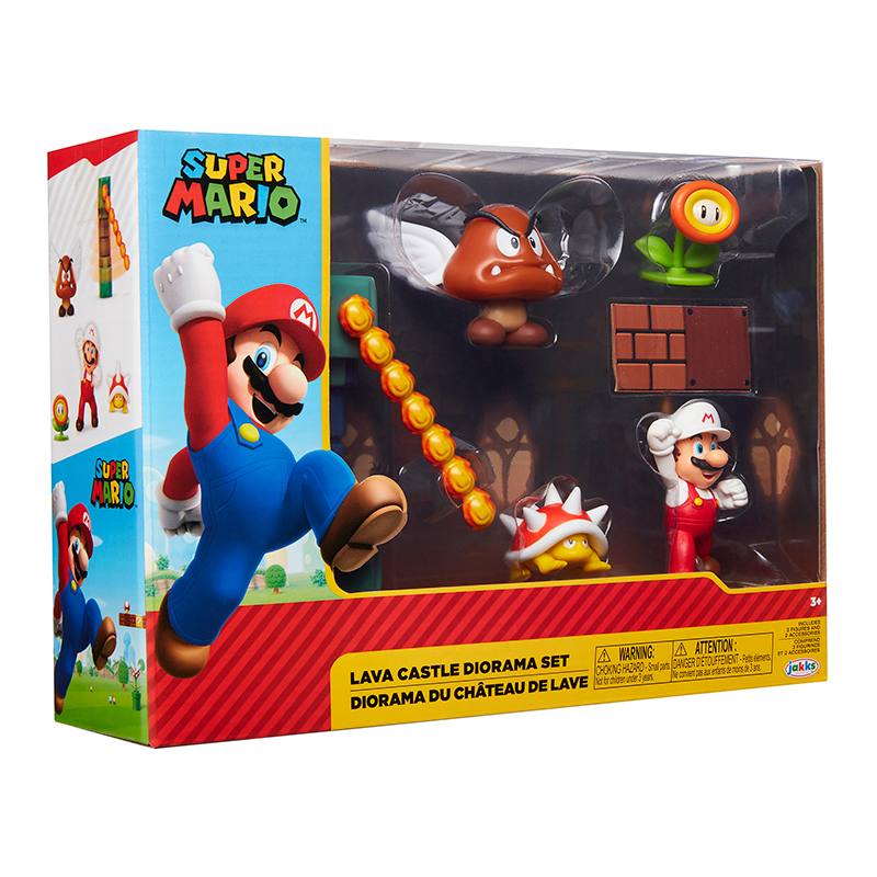 Jakks Pacific Nintendo Super Mario 400154 Set Diorama Castillo De Lava