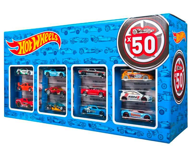 Mattel Hot Wheels Cgn22 Paquete De 50 Carros Clasicos