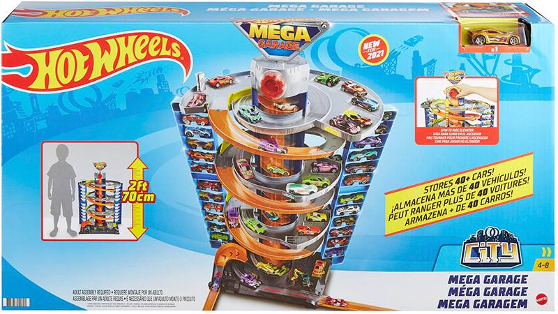Mattel Hot Wheels City Gtt95 Pista De Carrera Mega Garaje