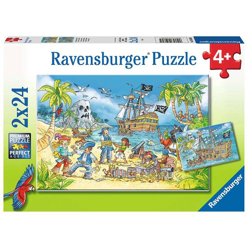 Ravensburger Rompecabezas Para Niños 5089 5 Pirata 2X24 Piezas