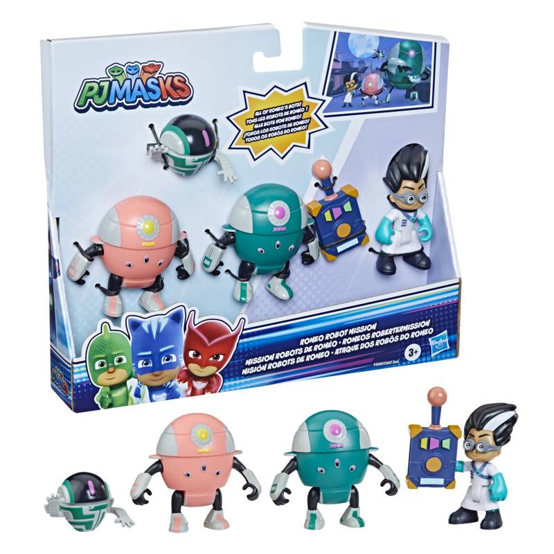 HASBRO Pj Mask F20885L02 Contra Villano 4 Pack Mision robots de Romeo (Asst 3/3)