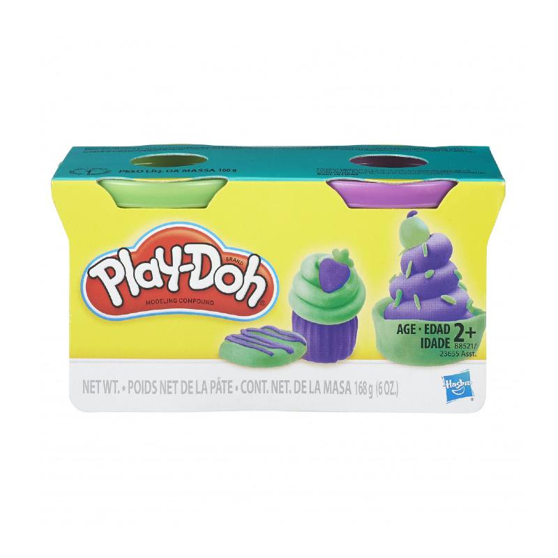 Hasbro Play-Doh 23655 Pack 2 Latas Masa Colorida De Modelado De Postres