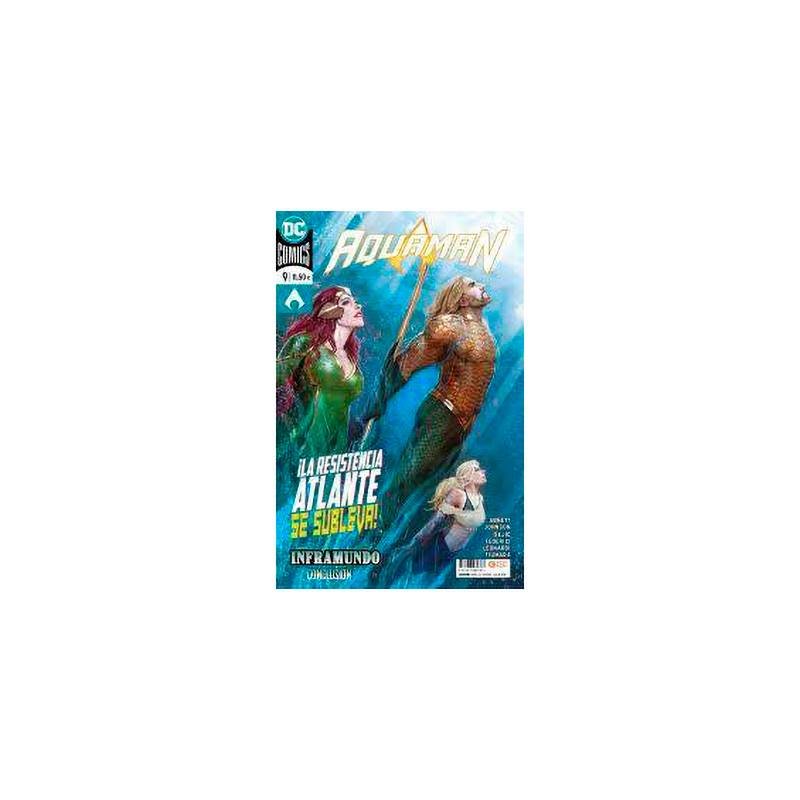 Libro Aquaman Num. 9 La Resistencia Atlante Se Subleva! Autor Dan Abnett 112 Pag. Esp. Pasta Blanda