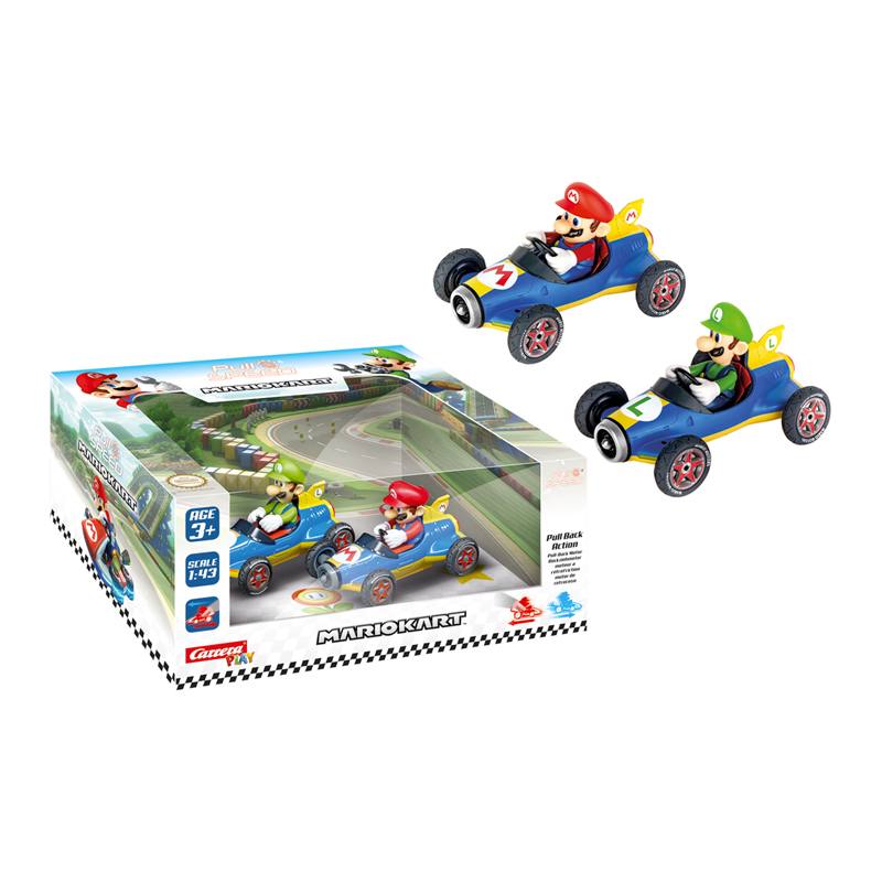 Carrera Pull And Speed 15813018 Nintendo Mario Kart 8 Luigi Twin Pack