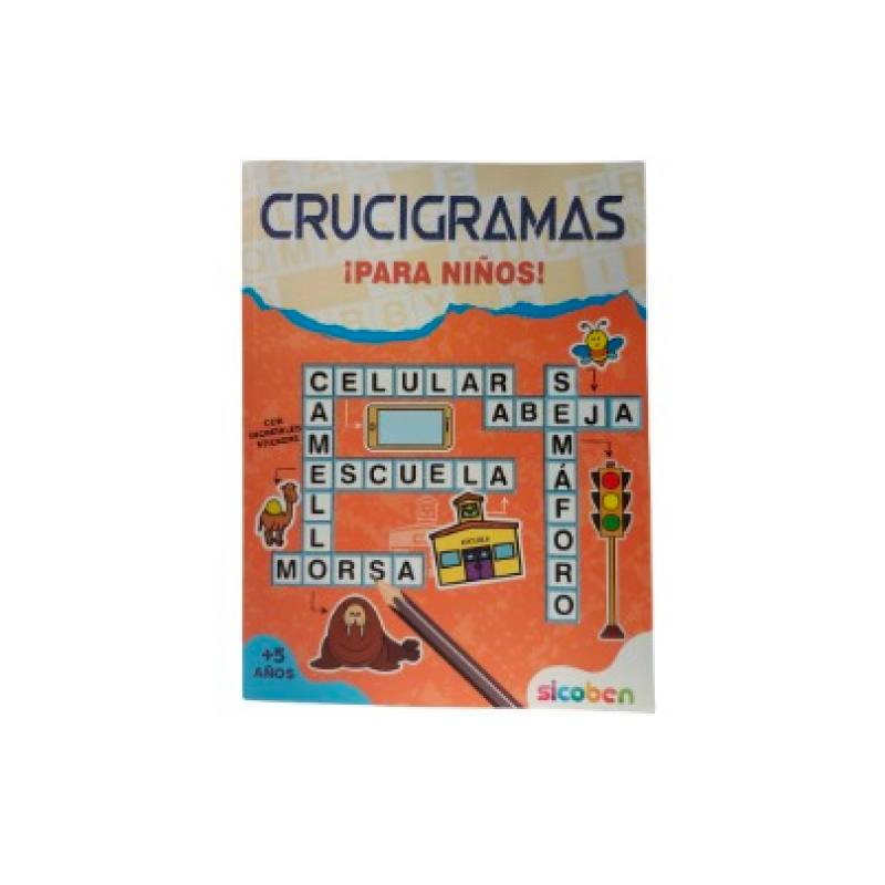 Kadi Libro Mega Mente Crucigramas Para Niños Naranja