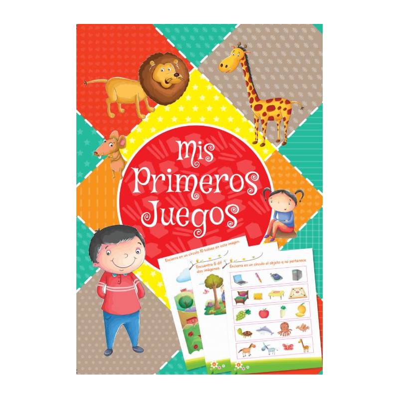 KADI Libro Mis Primeros Juegos Aprendo en casa Rojo (Asst 1/2)