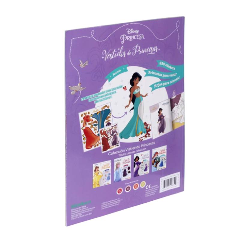KADI Libro Vistiendo Princesas Disney Jasmin (Asst 1/4)
