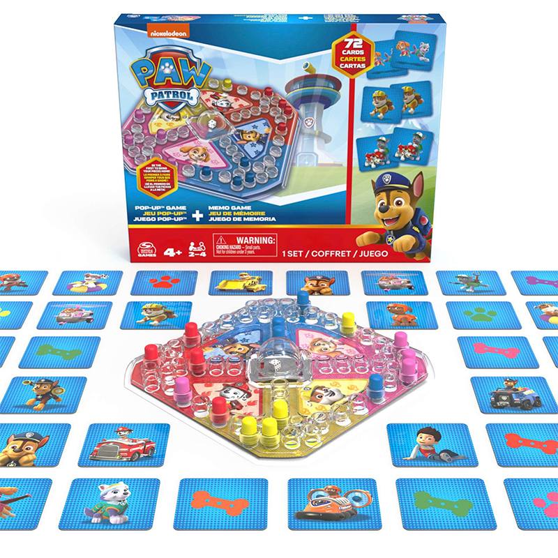 Boing Toys Paw Patrol 6066833 Juego Pop Up + Memoria 72 Cartas