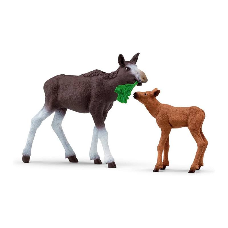 Schleich 42629 Vida Salvaje Familia De Alces