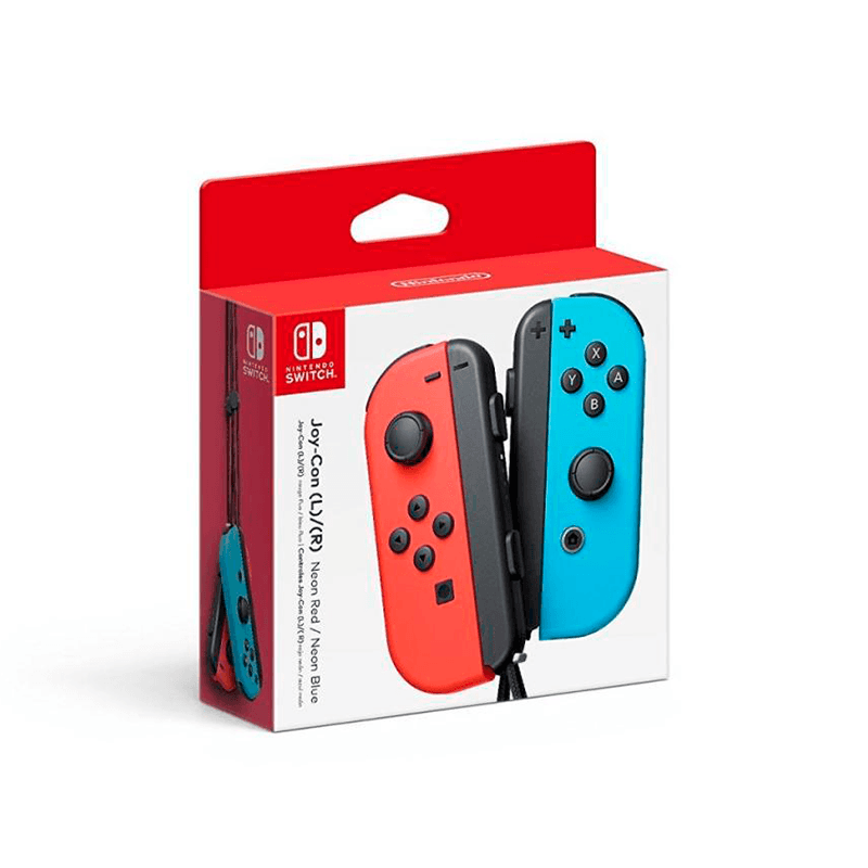 Control Inalambrico Joy-Con (L)/(R) Nintendo Switch Rojo Y Azul Neon (Neon Red/Blue)