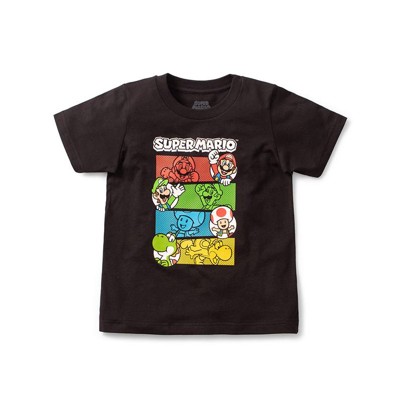 Playera de Niño Talla S Super Mario Coins Negra