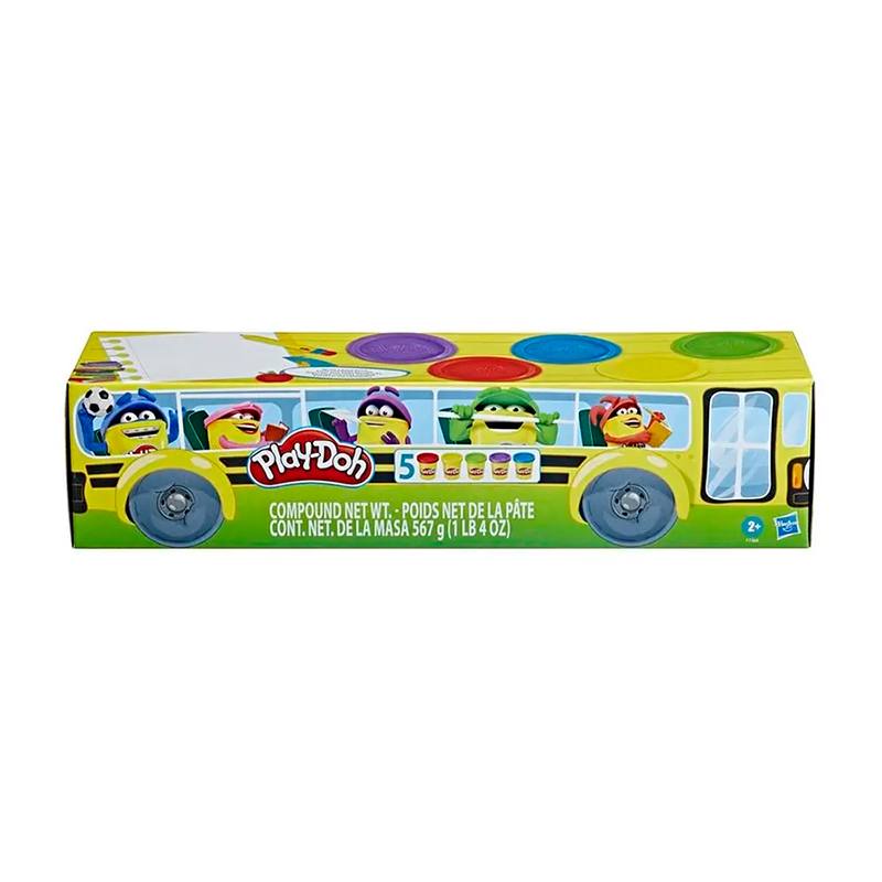 Hasbro Play-Doh F7368 Bus Escolar 5 Pack