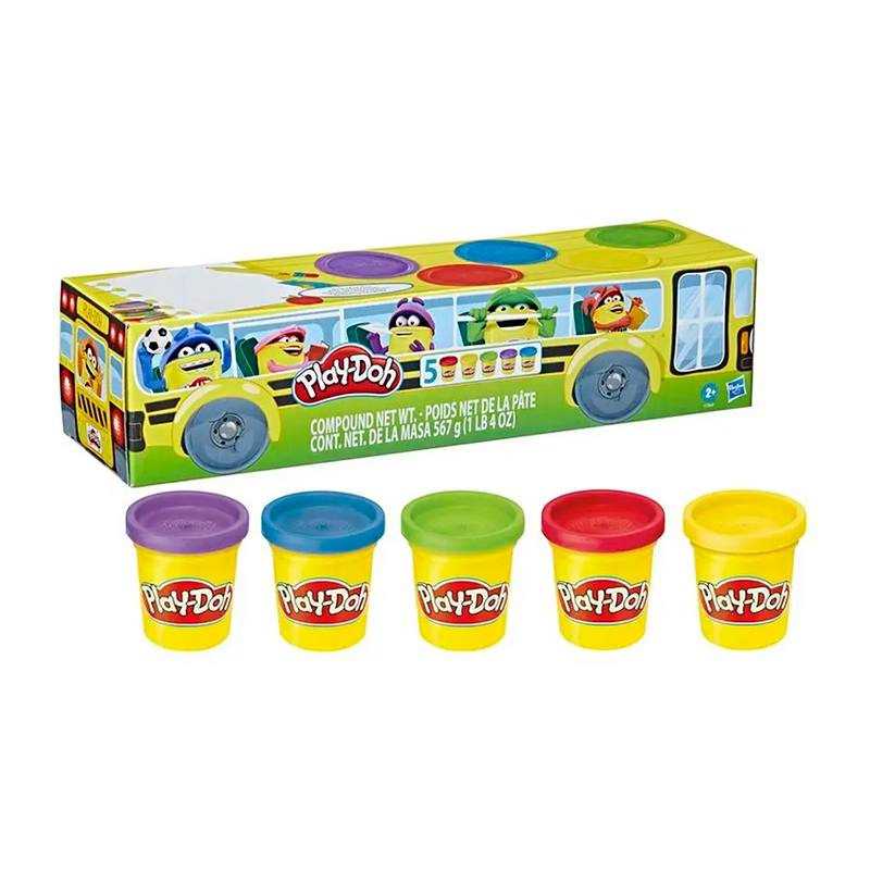 Hasbro Play-Doh F7368 Bus Escolar 5 Pack