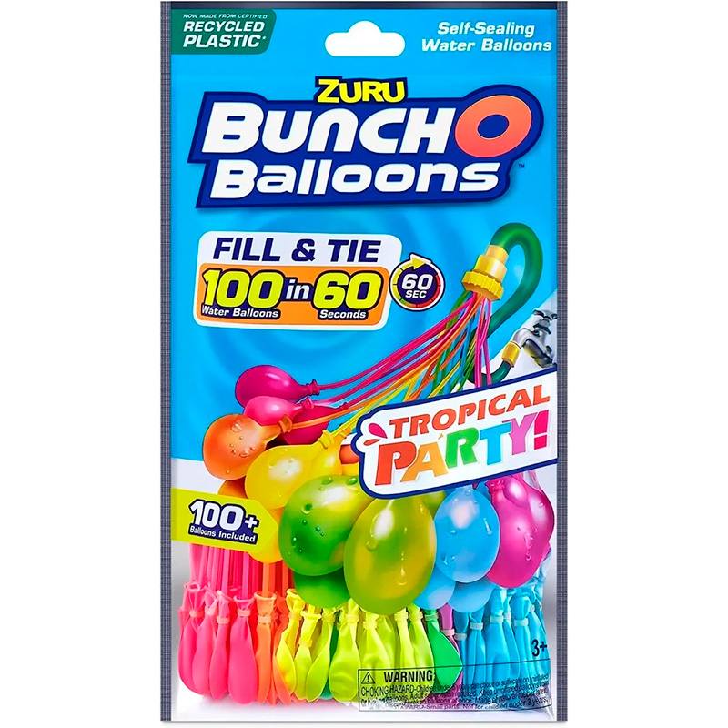 Zuru Globos Bunch 56480Uq1 Agua Para Fiesta Tropical 3 Pk 24 Piezas