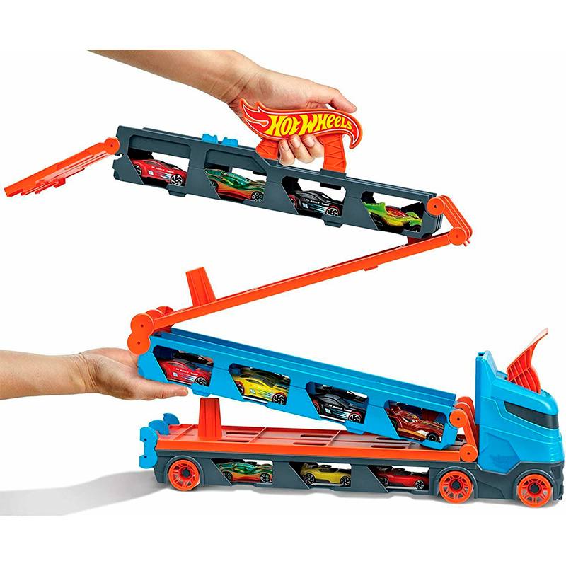 Mattel Hot Wheels Gvg37 Camión De Transporte Y Pista