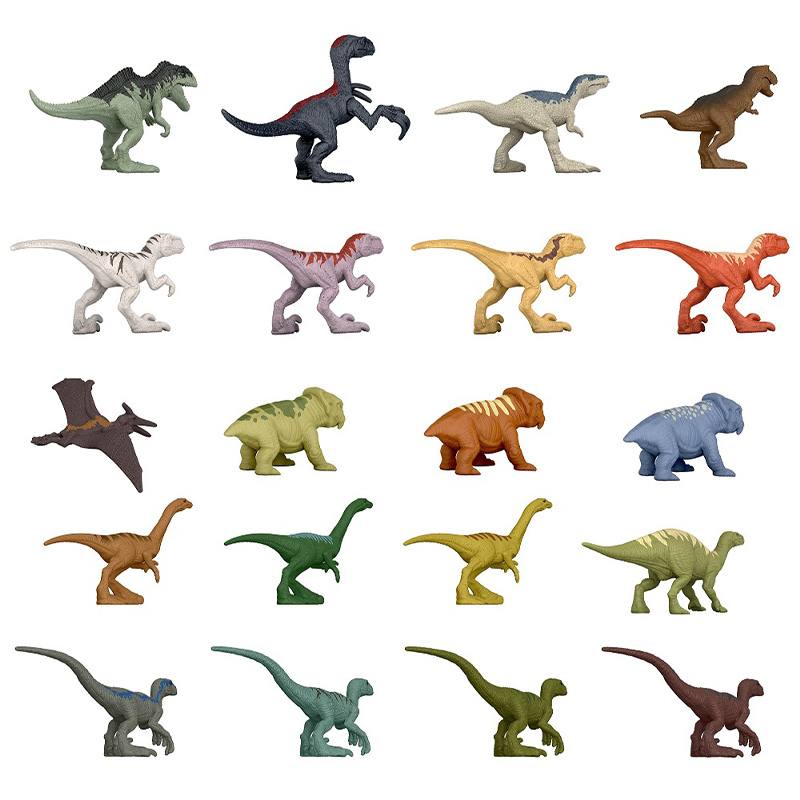 Mattel Jurassic World Gyy79 Set De 20 Mini Figuras