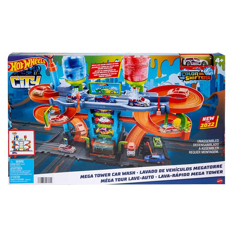 Mattel Hot Wheels Hdp05 Megatorre De Lavado De Coches