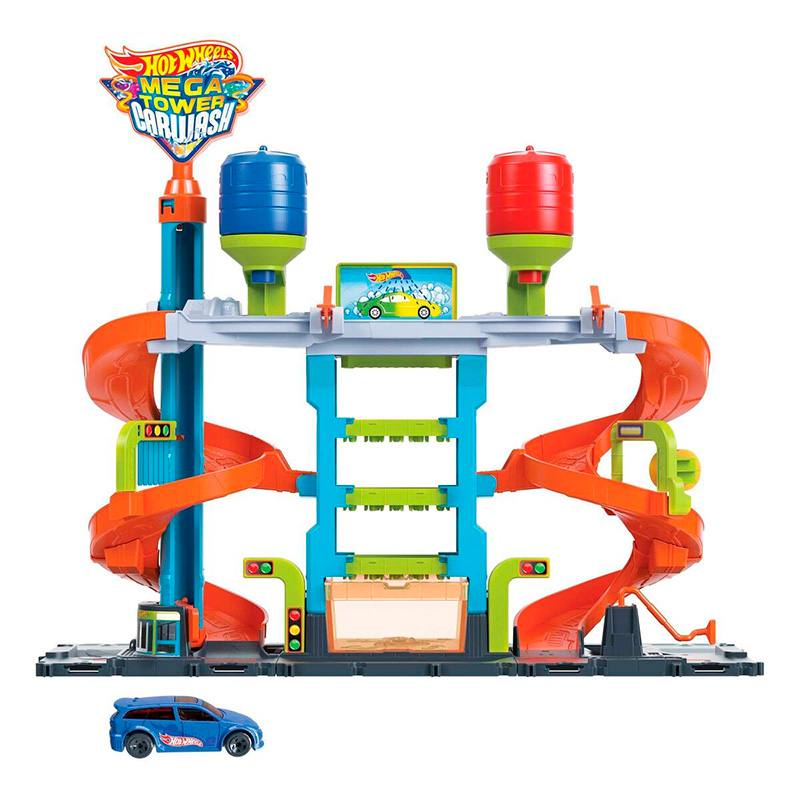 Mattel Hot Wheels Hdp05 Megatorre De Lavado De Coches