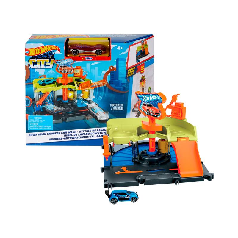 Mattel Hot Wheels Hdr27 Pista Autolavado En La Ciudad