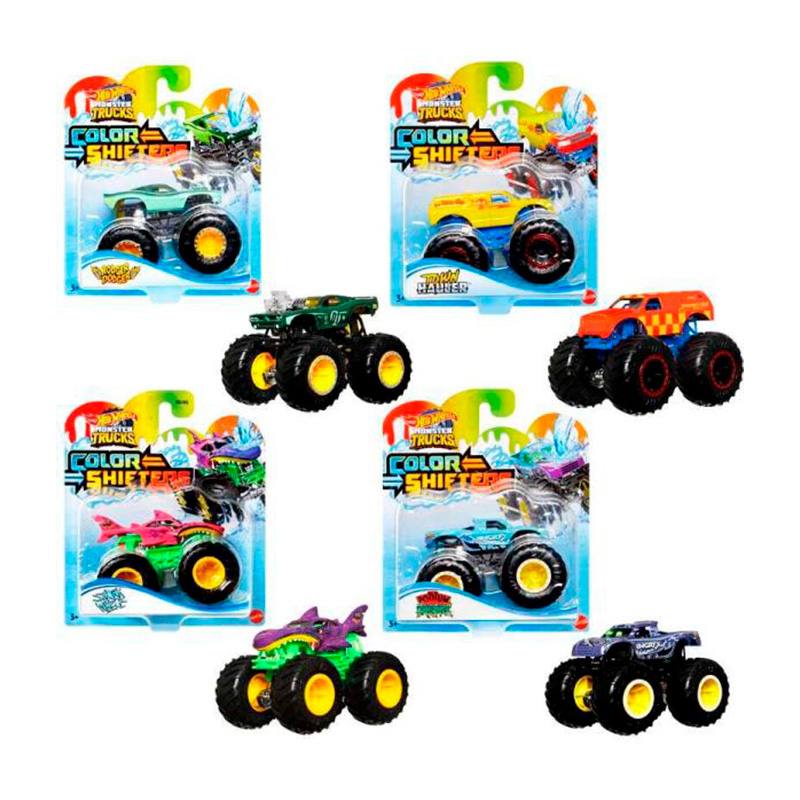 Mattel Hot Wheels Hgx06 Vehiculo Monster Truckes Color Shifters Surtido