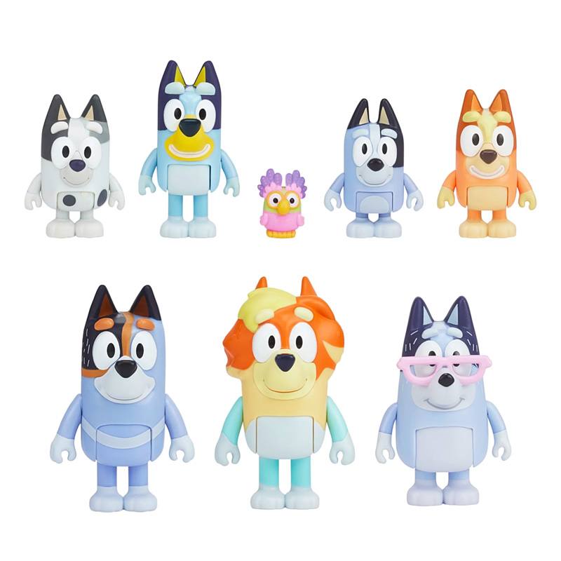 Moose Bluey 17393 Set De Figuras Familia & Amigos 8 Unidades Serie 7