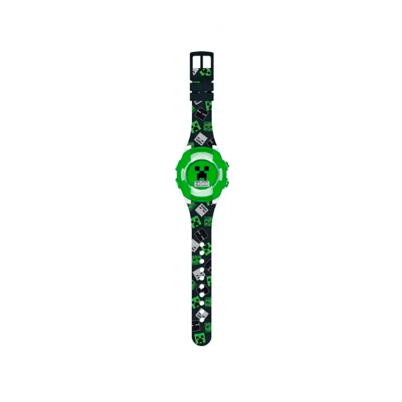 Boing Toys Minecraft Min4228 Reloj Parpadeante Lcd Verde & Negro