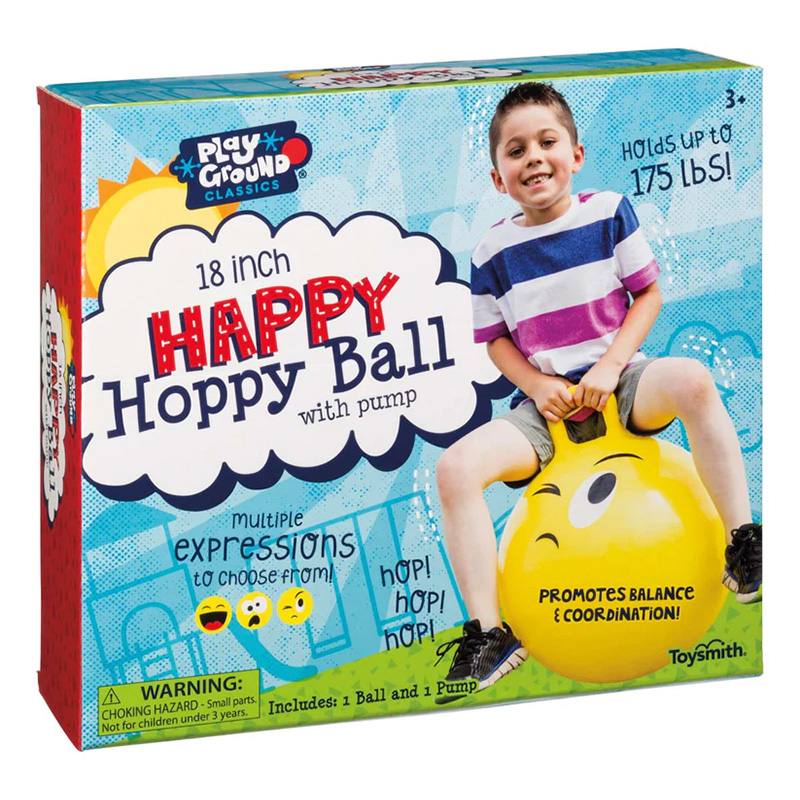 Toysmith Playground Classics 1634 Pelota Happy Hoppy Expressions 18 Plg Surtido