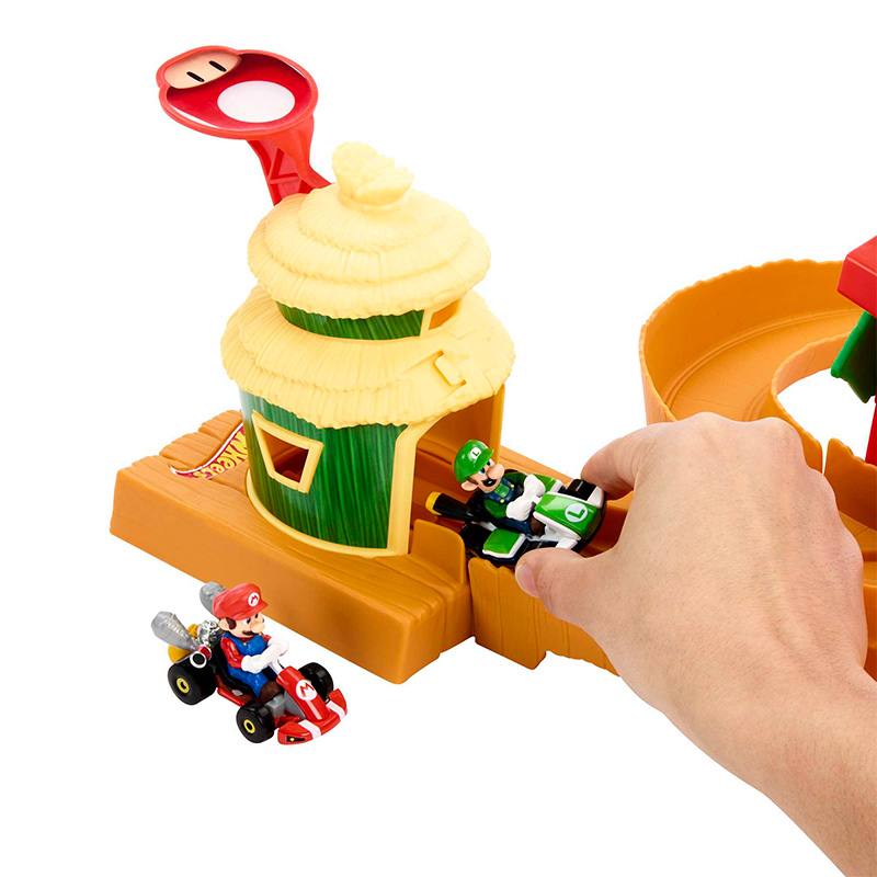 Mattel Hot Wheels Hmk49 Pista Carrera En La Selva Mario Kart