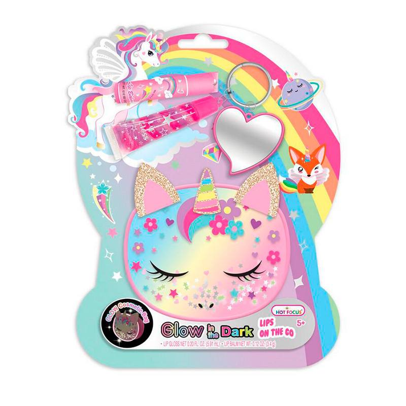 Hot Focus 145Gd Set Cosmetico Lips On The Go-Glow In The Dark