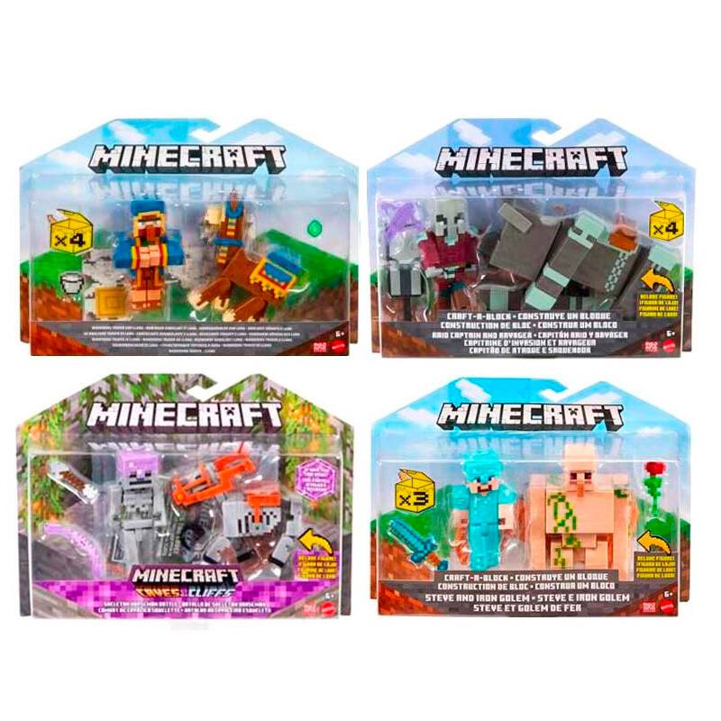 Mattel Minecraft Gtt53 Set De 2 Figuras Surtido