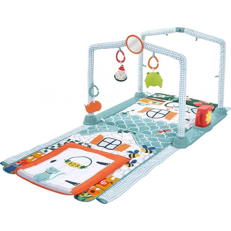 Mattel Fisher Price Hjk45 Gimnasio De Actividades Para Jugar Y Gatear 3 En 1