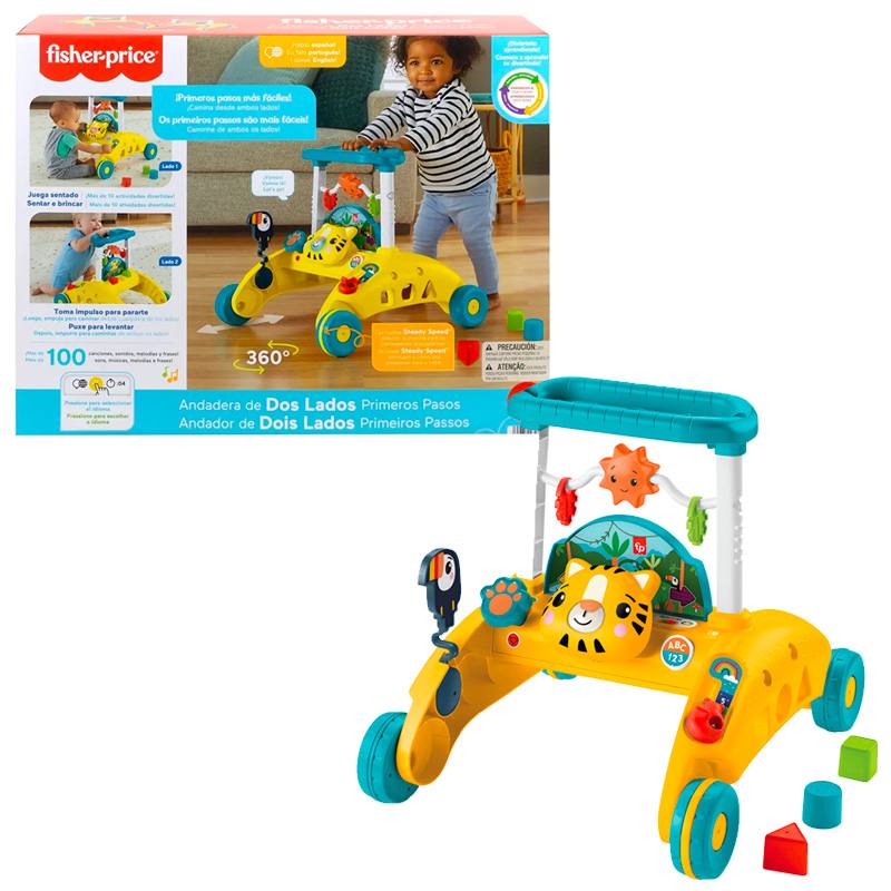 Mattel Fisher Price Hjr17 Andadera De Dos Lados Primeros Pasos