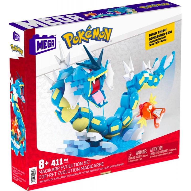 Mattel Mega Construx Hnt95 Pokémon Set De Evolución De Magikarp