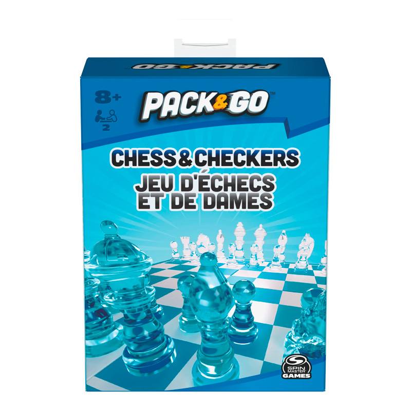 Spin Master Games 6065981 Juego De Mesa Ajedrez Y Damas - To Go