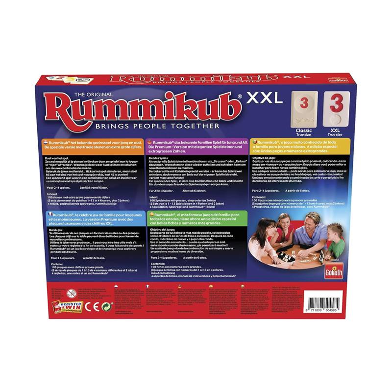 Goliath Games 1610 Juego De Mesa Rummikub Xxl