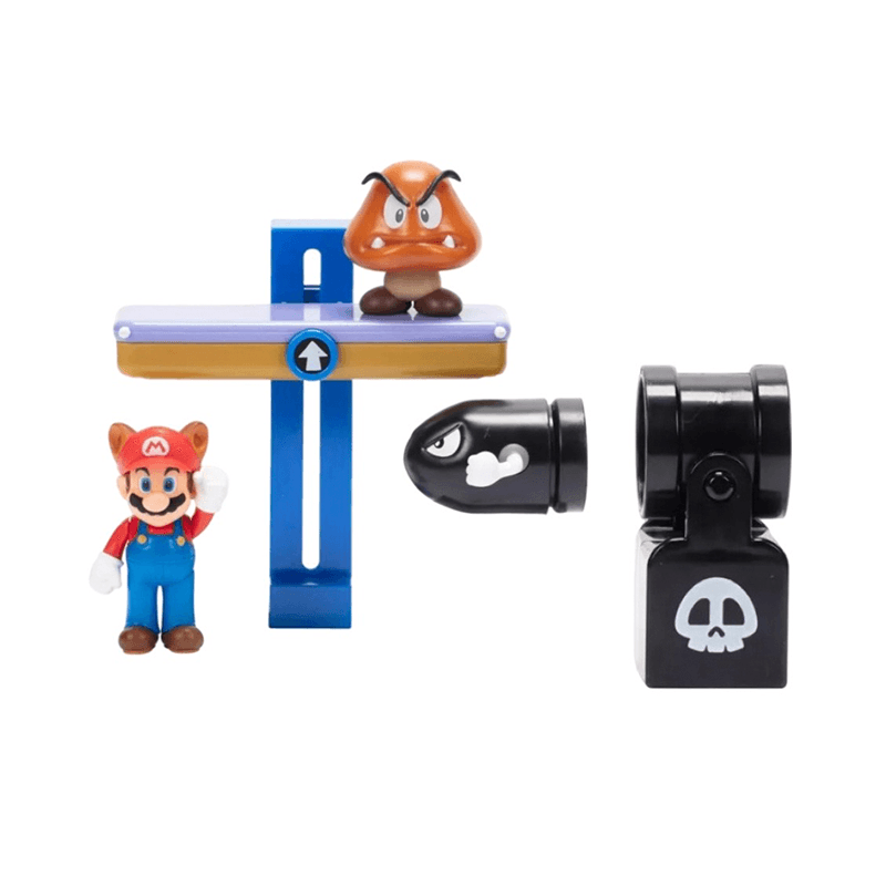 Jakks Pacific Nintendo 411804 Set Con Figura 2,5 Plg Diorama Las Mil Balas